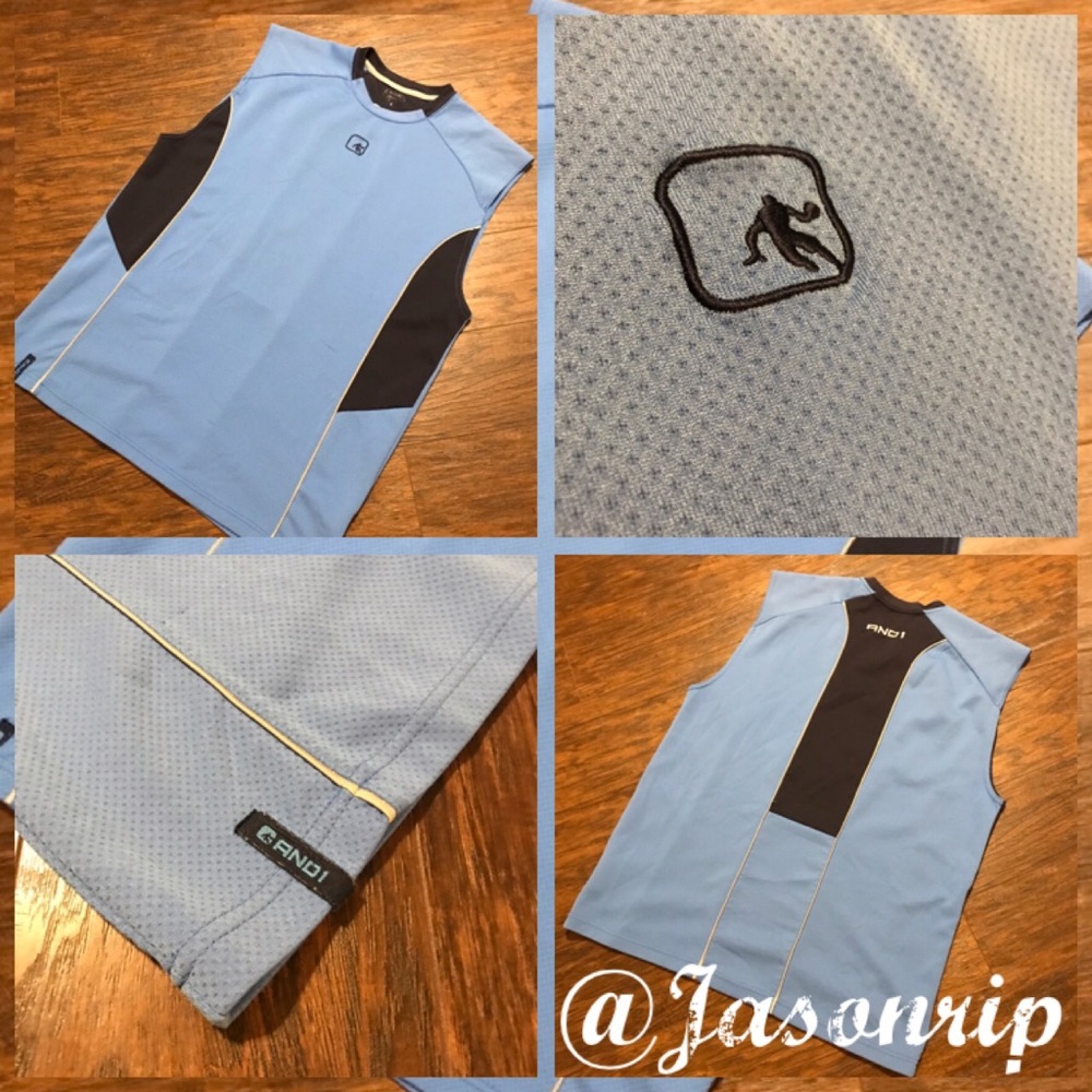 AND1 Large Athletic Mesh Tank Top Good Cond.